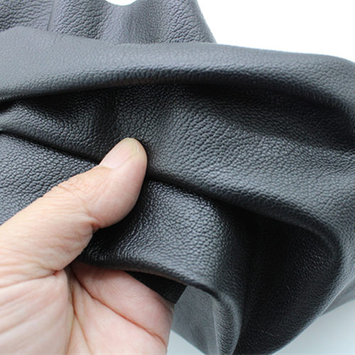 头层牛皮黑色鹿纹0.8mm厚服装皮