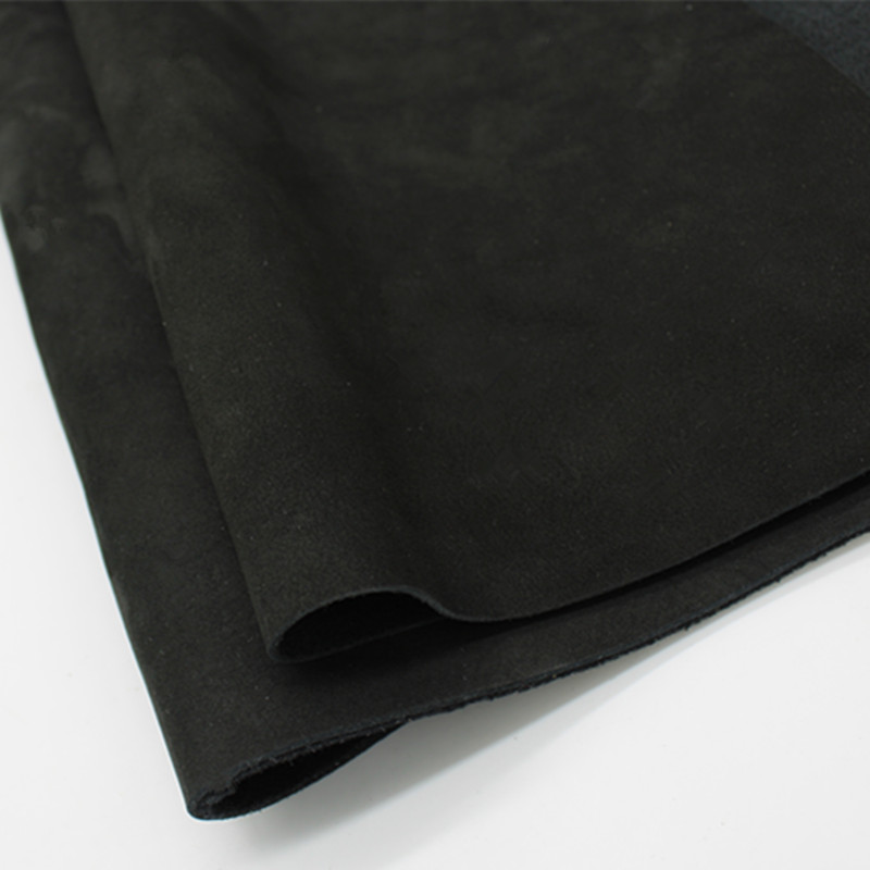 头层牛皮座椅鞋面黑色磨砂