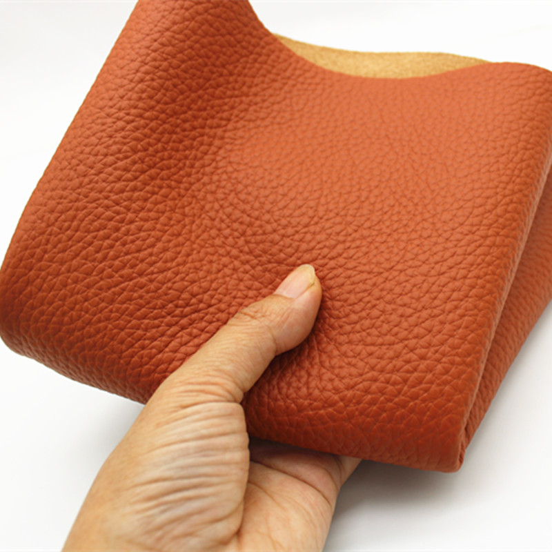 2mm厚牛皮头层皮料红棕色垫子