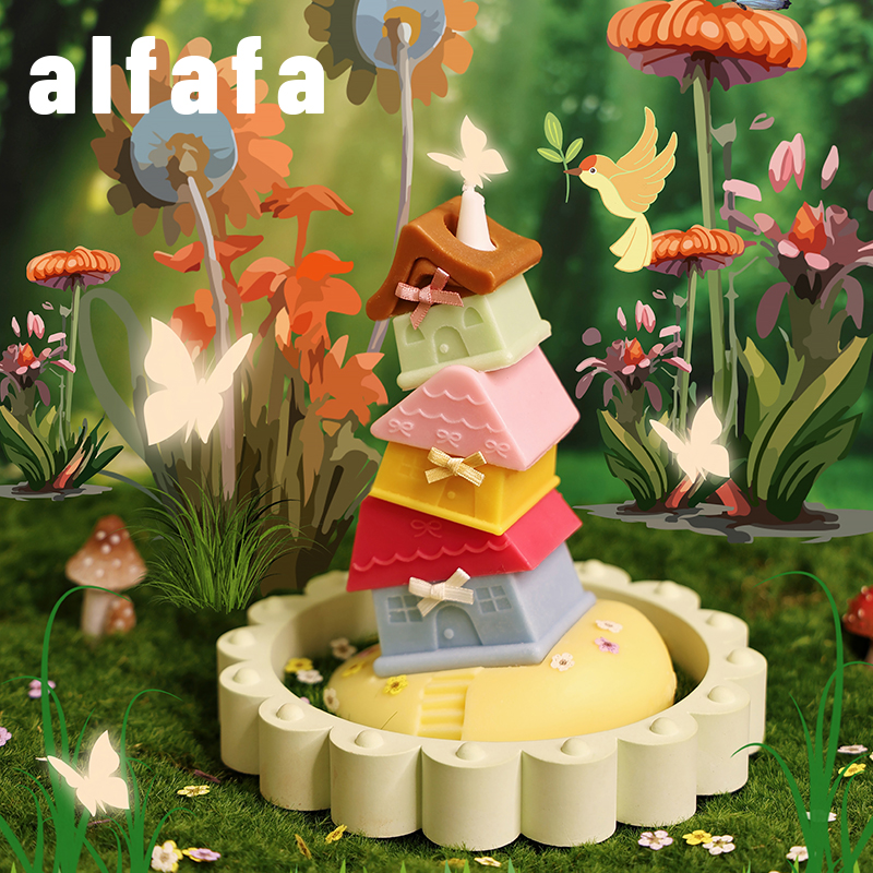 alfafa奇幻梦境系列复古花园风异形小众原创生日礼盒香薰蜡烛礼盒