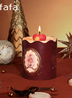 【新品】alfafa鎏金絮梦香薰蜡烛香薰烛杯原创圣诞礼物节日礼物