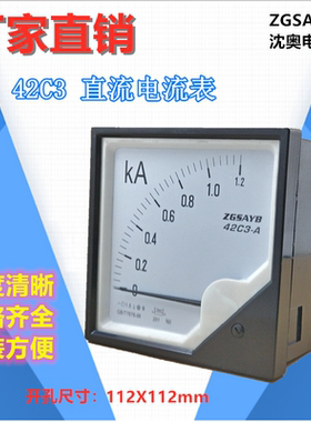 ZGSAYB 沈奥 42C3 300A 500A 1000A 直流 电流表 需配 分流器