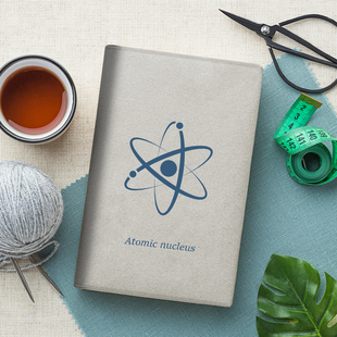 物理学理论原子核模型结构图手帐布保护笔记本a5定制书衣a6活页本