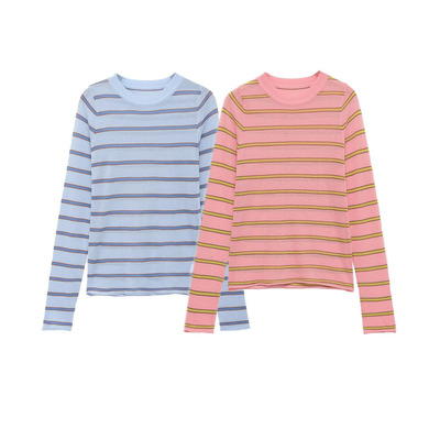 ZA家女装春季新款欧美风时尚简约百搭长袖圆领针织衫 2142002