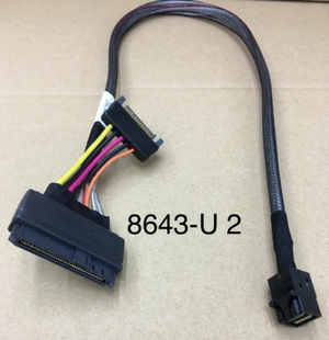 8643-8639 SAS线   SFF8643-SFF8639 连接线 55公分 U2