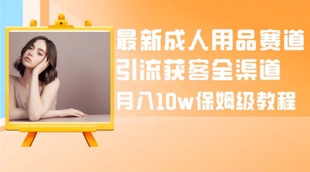 最新成人用品赛道获客全渠道经典课程，月入10w保姆级教程