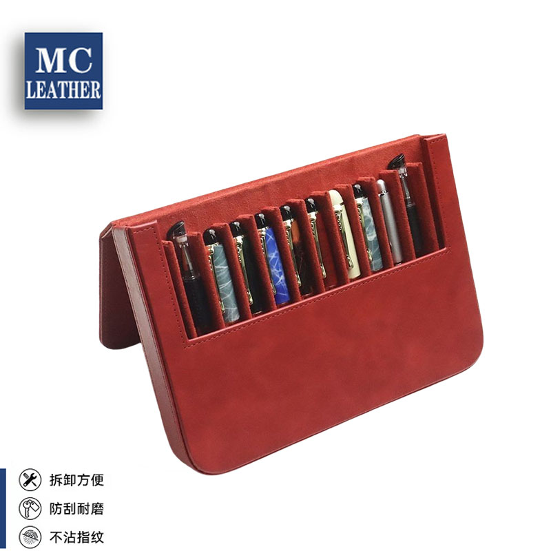 钢笔收纳盒3支装防尘手工制作