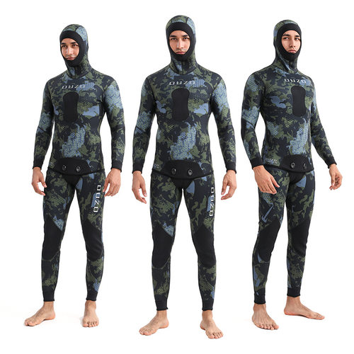 3mm猎鱼服分体湿衣冲浪自由潜渔猎服迷彩防寒保暖氯丁橡胶潜水服