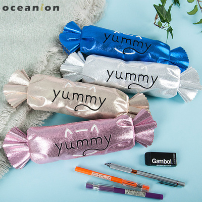 小巧便携文具盒容易布包PU印花