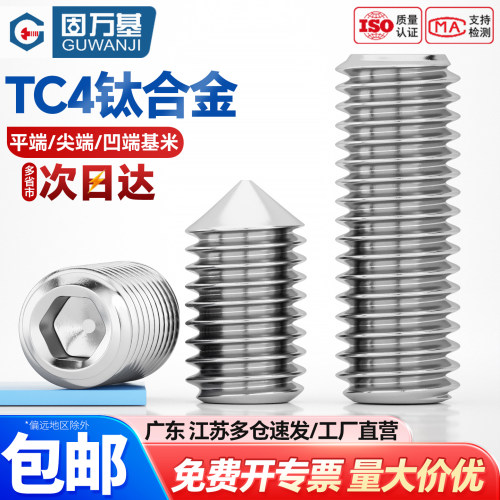 【可开专票】钛合金平端紧定螺丝