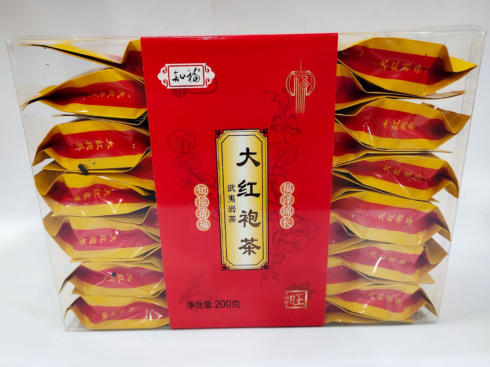 200克知福pvc胶合大红袍茶叶独立包装新品包邮