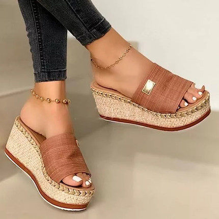 Platform Wedges Slippers Women Sandals 2020 New Female Shoes