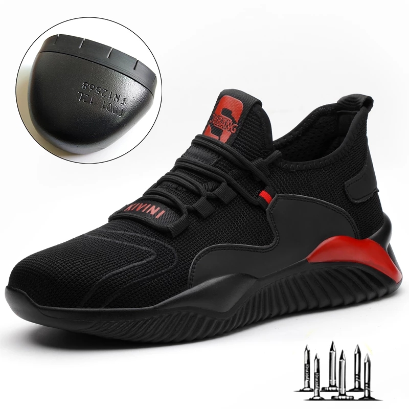 Men Women Work Shoes Steel Toe cap Safety Boots Anti-smash