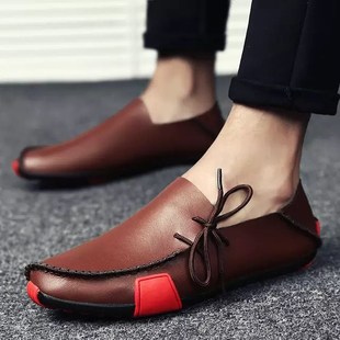 2019 shoes for men leather man shoe fashion male summer flat