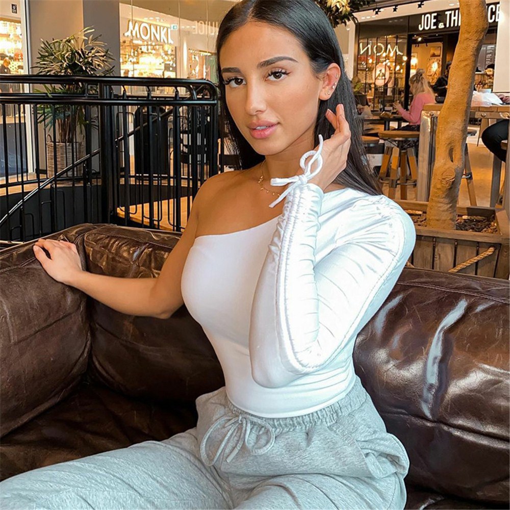 Women T shirt Sexy Clothes Crop Top White T-Shirt Bodycon