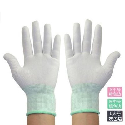 nylon hand gloves white gloves work safety drive a car hand