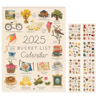 Calendar 2025 List Bucket 年愿望清单日历 2026