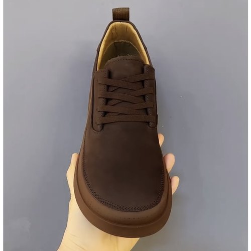 B048-1秋季广州超轻牛皮新款商务休闲舒适圆头时尚百搭牛皮鞋男