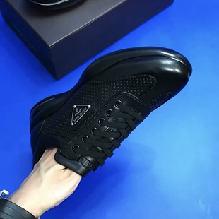 3372 男系带低帮软弹商务休闲时尚 百搭牛皮打孔男休闲鞋 9气垫新款