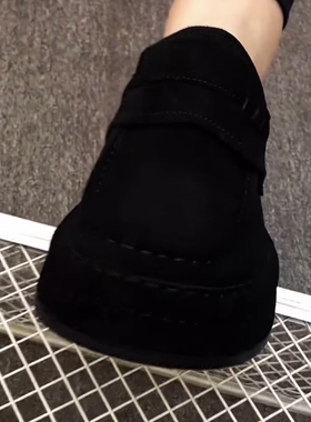 50890-789男人帮秋季新款商务休闲舒适圆头时尚百搭磨砂皮鞋男