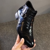 休闲男皮鞋 切尔西马丁靴韩版 高帮侧拉链男士 2025高端休闲软皮新款