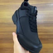 韩版 黑色鞋 高帮侧系带男士 休闲男皮鞋 1256 998休闲软皮户外新款