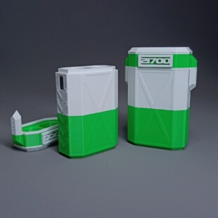 21700锂电池盒通用尺寸2节款DIY电池盒磁吸款式电池盒3D打印盒子