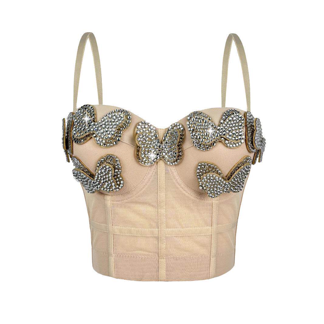 spring and summer New mesh flower camisole temperament three