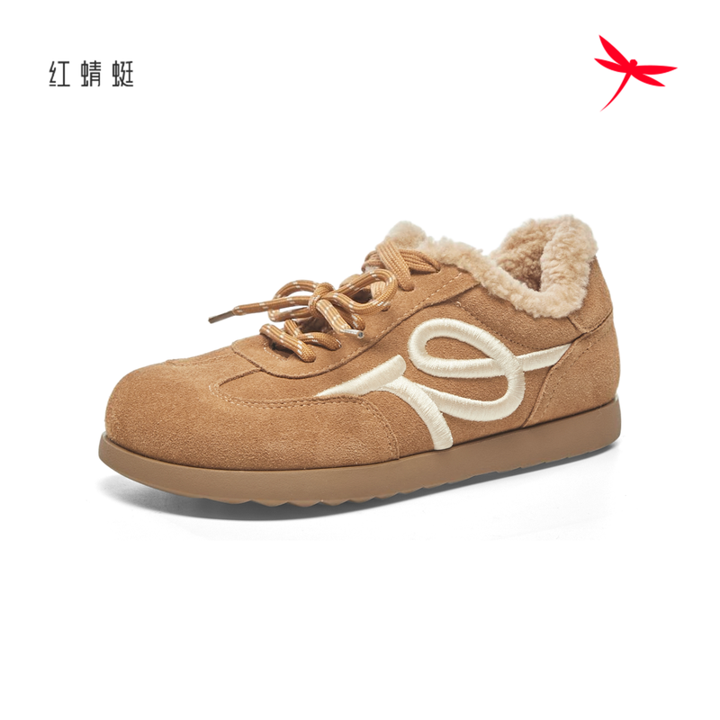红蜻蜓冬季女士休闲BD66000221D德训棉鞋BD66000222D运动厚底保暖
