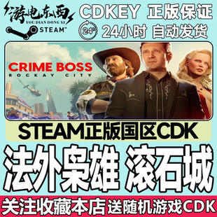 Steam正版 法外枭雄 滚石城 国区激活码cdk CrimeBossRockayCity