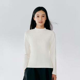 三枪女士保暖上衣秋长绒棉时尚修身长袖外穿美拉德打底衫