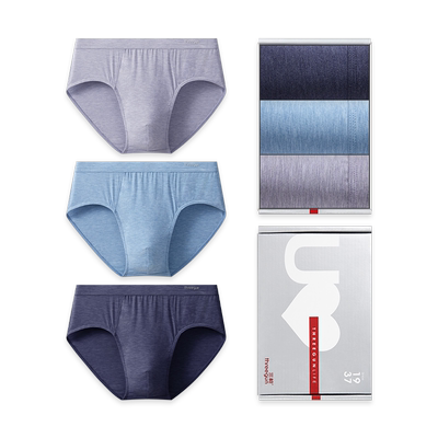 3条三枪莫代尔三角内裤