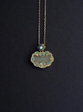 国风新品珐琅鎏金镶嵌气质百搭吊