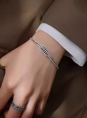 ins新款高级小众算盘手链情侣款