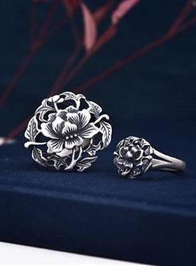 复古个性时尚银手饰品活圈调节食