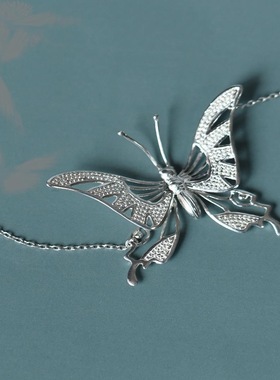 个性锁骨项链蝴蝶文艺森系清新choker项圈颈链女款潮流时尚颈饰品