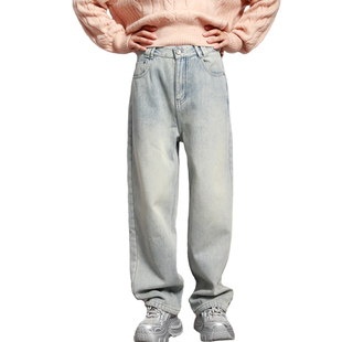 新品 加绒 厚女牛仔萝卜裤 可路莎244703款 长裤 冬季 修身 棉牛仔裤