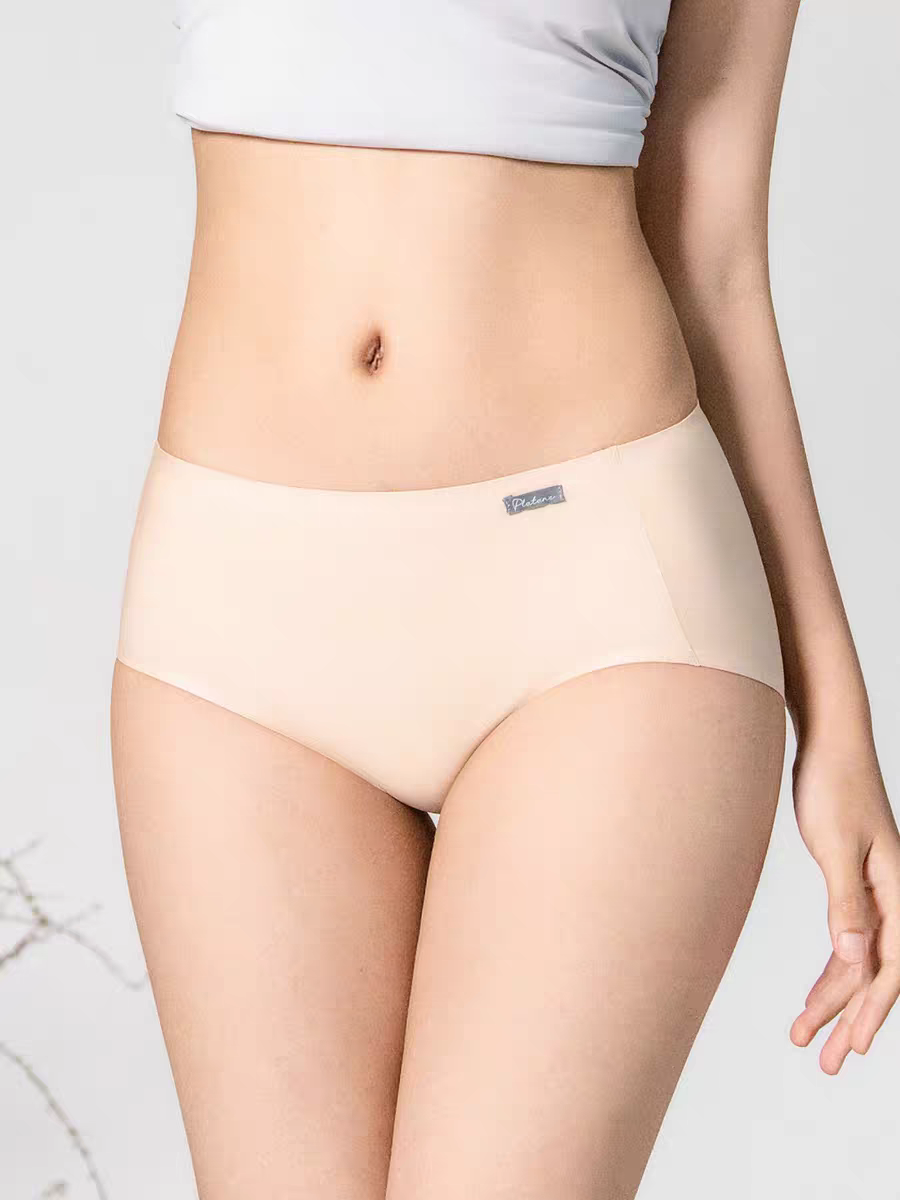 梧桐本色无痕内裤女中腰平角裤高弹裸感简约舒适透气抑菌蚕丝底档,女士内衣/男士内衣/家居服,平角裤,淘宝优惠券,粉丝福利购,淘宝优惠卷