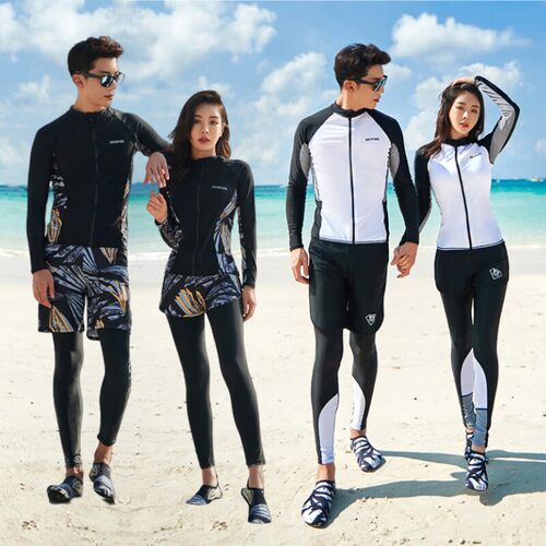 韩国情侣浮潜水服女拉链