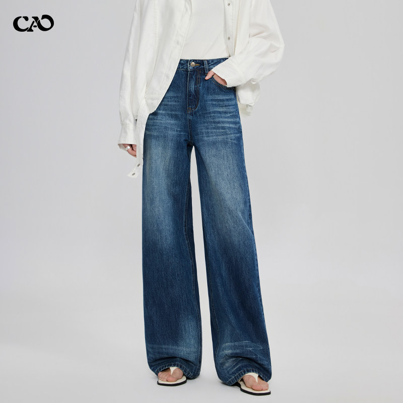 阔腿牛仔裤女士2026春秋新款爆款复古纯棉宽松高级感休闲拖地长裤,女装/女士精品,牛仔裤,淘宝优惠券,粉丝福利购,淘宝优惠卷
