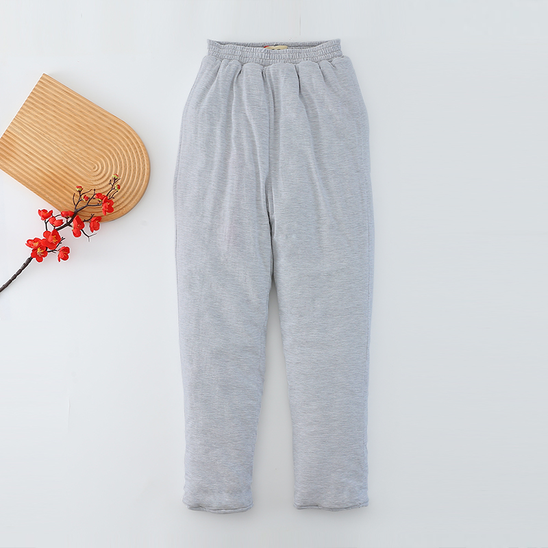 成人丝绵棉裤女秋冬加厚修身显瘦保暖加高腰棉服纯棉外套铅笔裤子