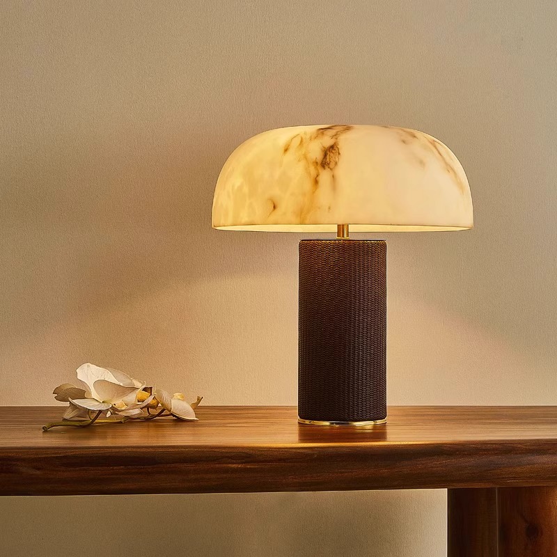 法式中古风仿云石台灯