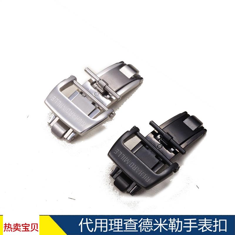 适配原厂CARTY胶表带扣钢理查德米勒钢表扣折叠扣1820mm手表配件