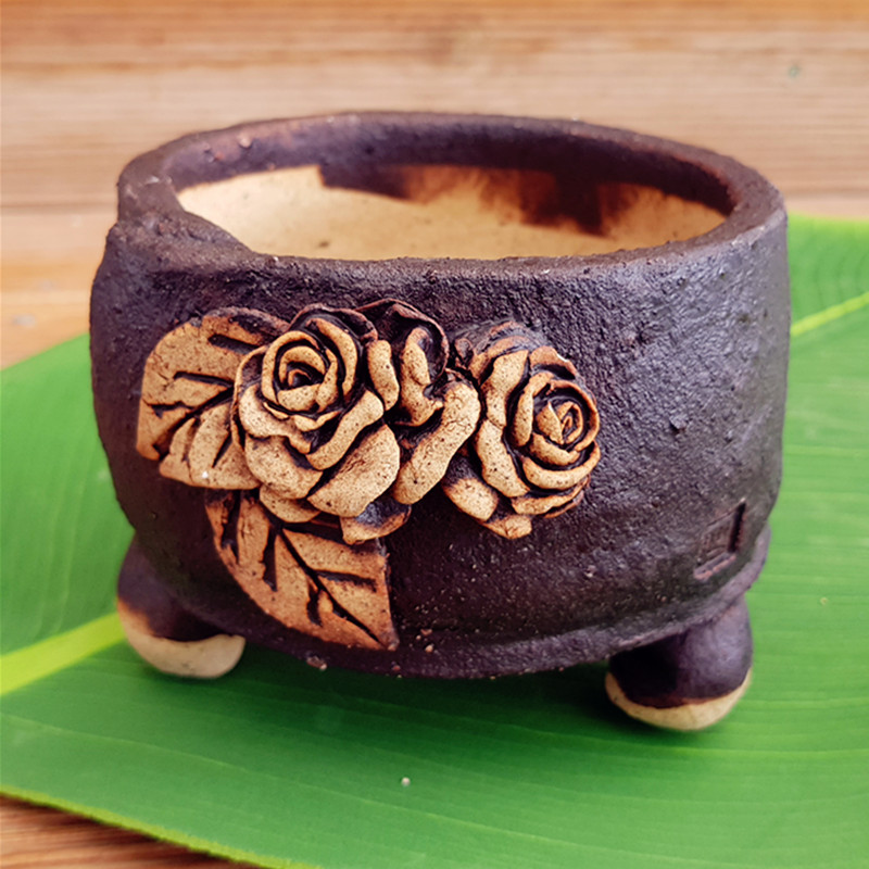 一物一拍韩国名气匠人颂恩盆雕刻陶盆圆口中号多肉花盆满包顺丰|msdalam kategori penghantaran bunga/bunga simulasi/tumbuhan berkebun, pasu/bunga/flowerpot/Bunga (baru), flowerpot - dari Buy2taobao.com untuk memberikan perkhidmatan ejen Taobao profesional membeli