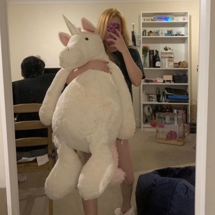 大号独角兽玩偶少女心可爱独角龙公仔毛绒玩具女友睡觉安抚抱枕