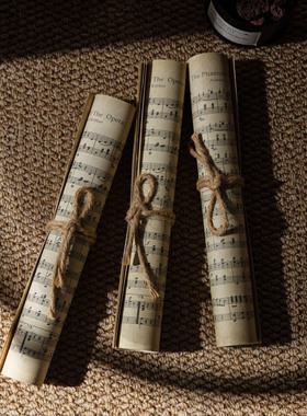 样板间展厅英文书卷拍照道具