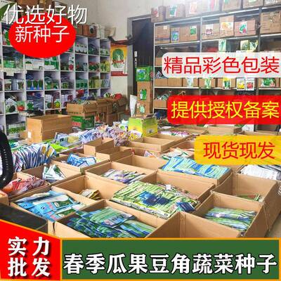 Wholesale of large quantities of vegetable seeds in spring,