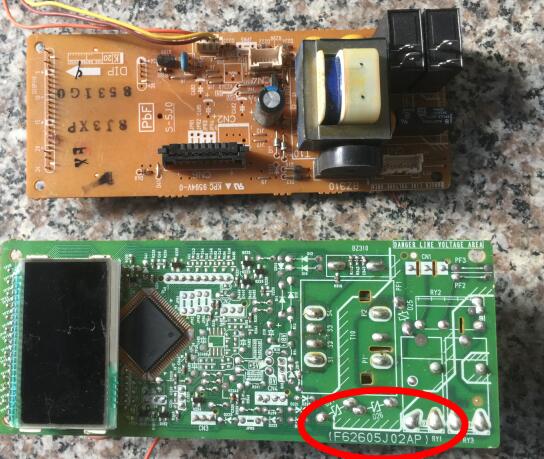 拆机微波炉NN-GT558M、NN-GT548M、NN-GT556W、NN-GT557M主板