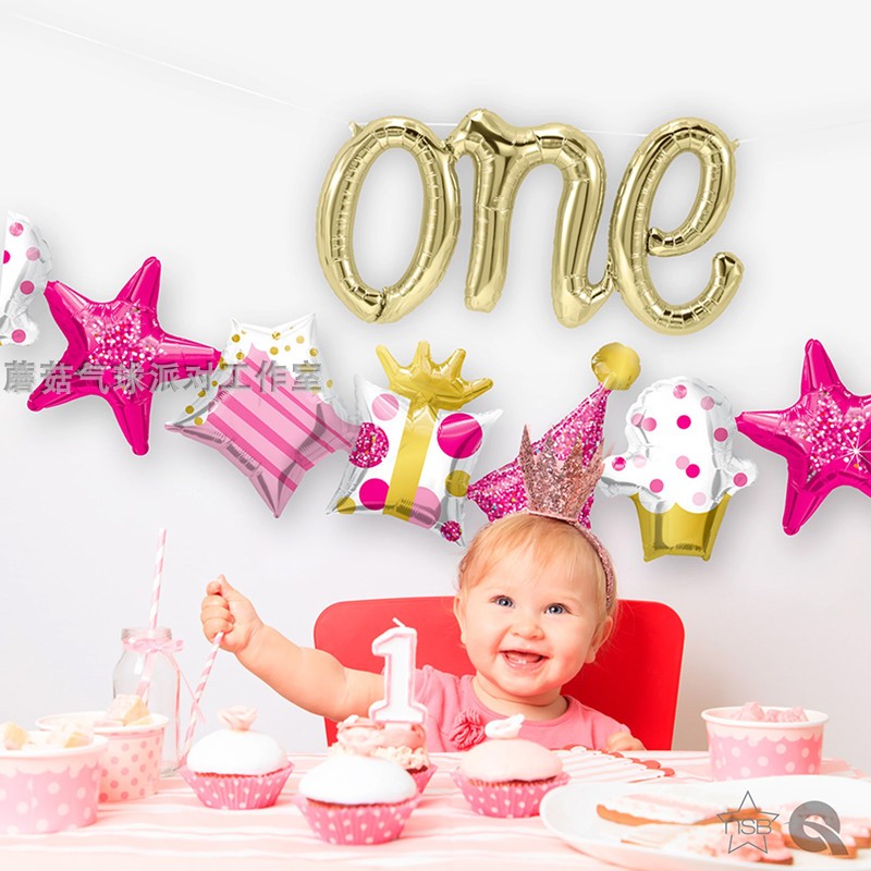 美国先锋Qualatex进口拉旗连接铝膜气球 拉拉球儿童生日派对用品