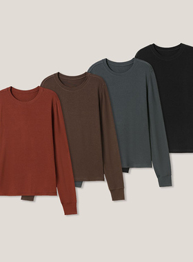 【CC家居控】【优质绵羊毛】贴身轻柔保暖！长袖休闲T打底衫H4260